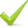 green check mark symbol